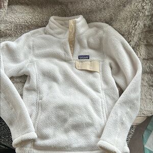 Patagonia Women's White Fleece Sweater